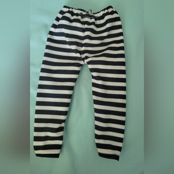 Doll black and white Striped pants - Picture 2 of 3